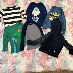 Kids' Mixed Apparel Bundle Size 4t Hoodies & Long Sleeve Shirts Multicolor